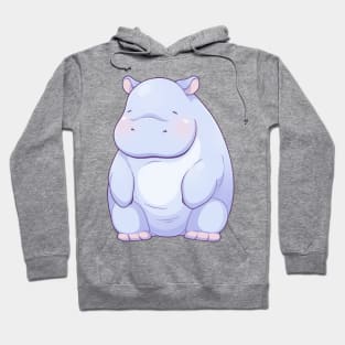 Little blue hippo on two legs Hoodie